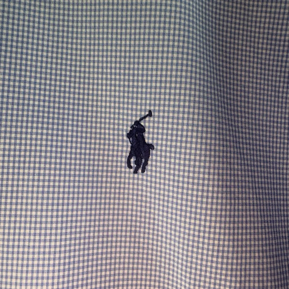 Polo Ralph Lauren Blue Check Long Sleeve Mens Shirt Button Down  Sz XL
